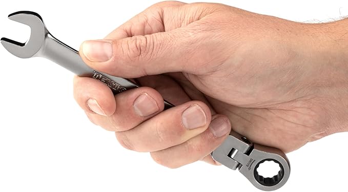 TEKTON 12 mm Flex Head 12-Point Ratcheting Combination Wrench WRC26412