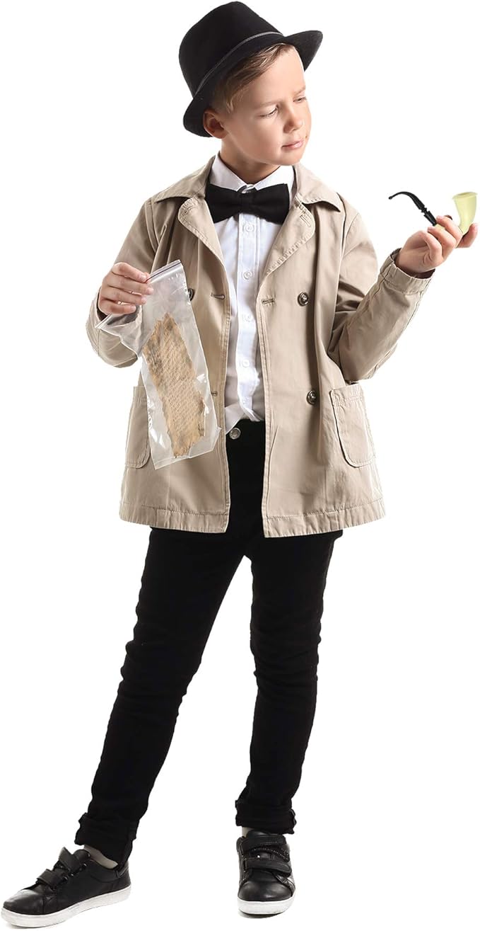 Skeleteen Costume Accessories Pipe Prop - Fake Detective Smoking Pipes For Costumes - 1 Piece