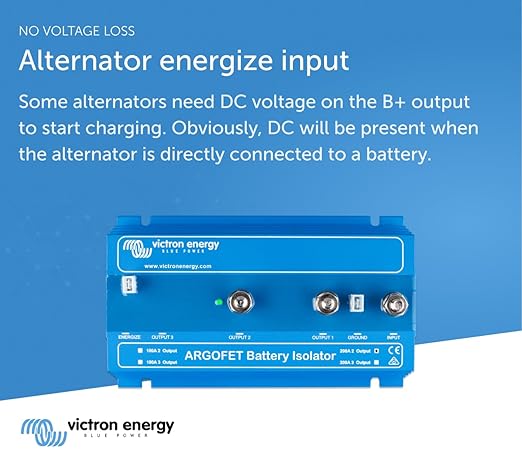 Victron Energy Argofet Battery Isolators 200-2AC (2 Batteries 200 amp)