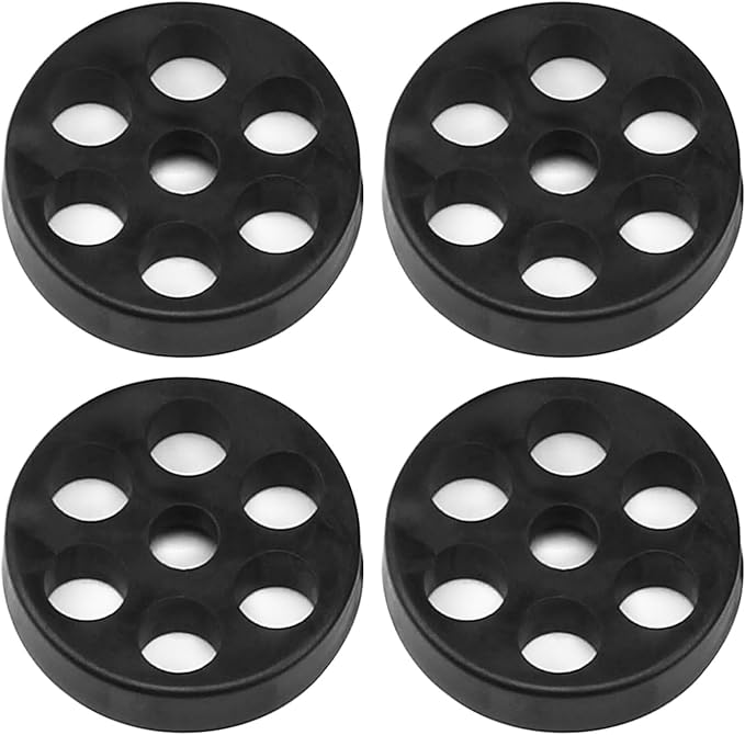 MEETOOT 4PCS Outdoor Compact Split Ground Bracket Wall Mount Bracket AC Condenser Rubber Vibration Isolating Pad Air Compressor Legs Vibration Isolating Pad for Air Conditioner Outdoor Unit