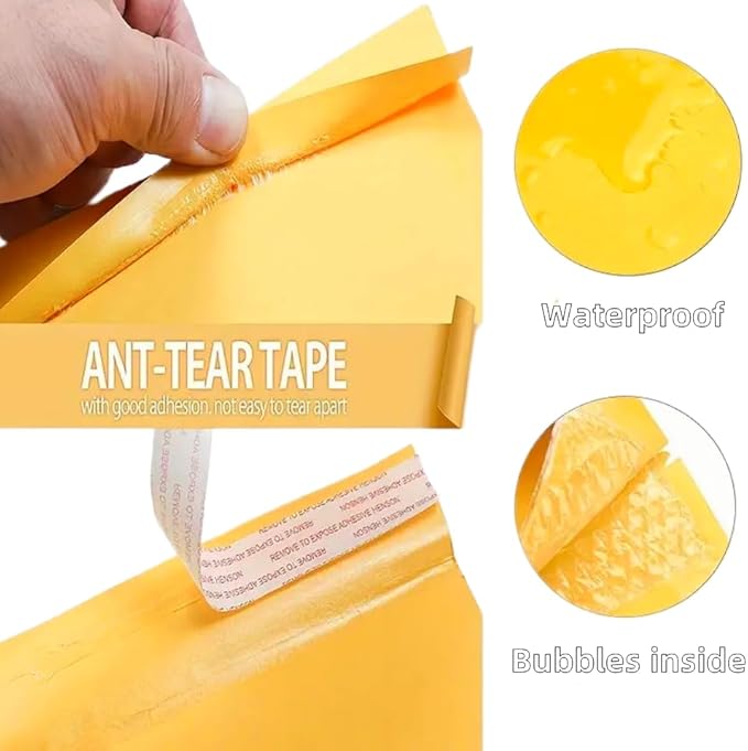 Bubble Mailers 6x8 Inch Self Seal Padded Envelopes Small Bubble Envelopes Shipping polymailer Bags (25Pack)