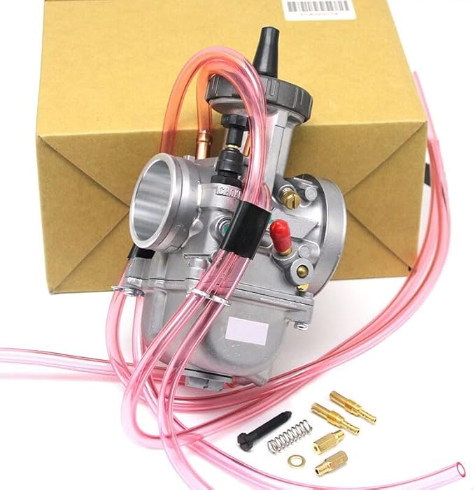 Motorcycle KEIHIN PWK Carburetor Compatible with 33 34 35 36 38 40 42mm Racing Parts Scooters Dirt Bike ATV with Power Jet Used 250cc (Color : Keihi 34mm)