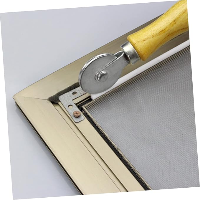 Window Screen Installation Tool Bearing Wheel Rollers Window Rollers Roller Tools Screen Door Rollers Monletch Rollers Window Tools Window Screen Roller Wooden Yellow