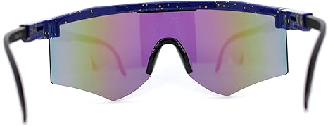 Futuristic Adjustable Arms Cyberpunk Monoblock Shield Sunglasses