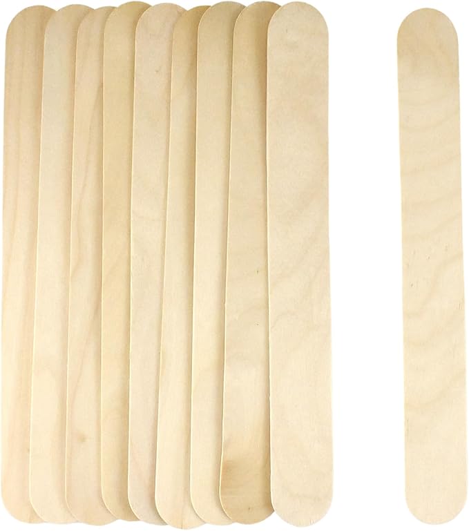 Homeford Extra Large Wood Craft Sticks, Natural, 10-Inch, 10-Count