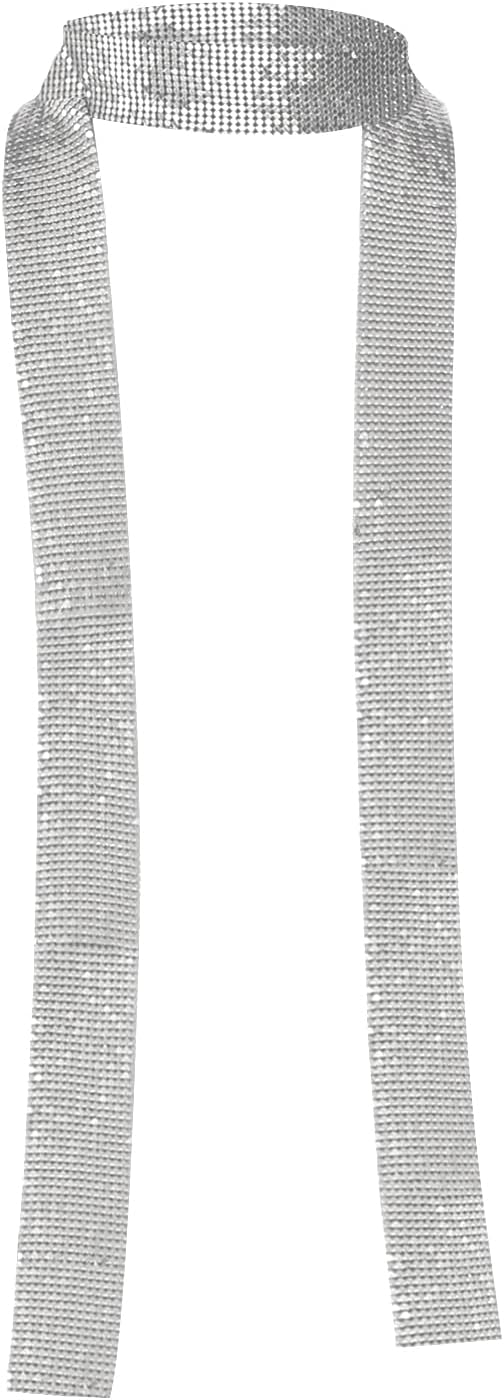Surblue Women Sequins Neck Tie Scarf Long Thin Skinny Neckerchief Glitter Sparkle Punk Scarf Shawls for Club Party Evening