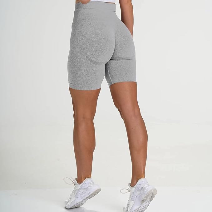 Womens Yoga Shorts High Waist Tummy Control Butt Lifting Short Leggings Athletic Gym Yoga Pants with Pockets