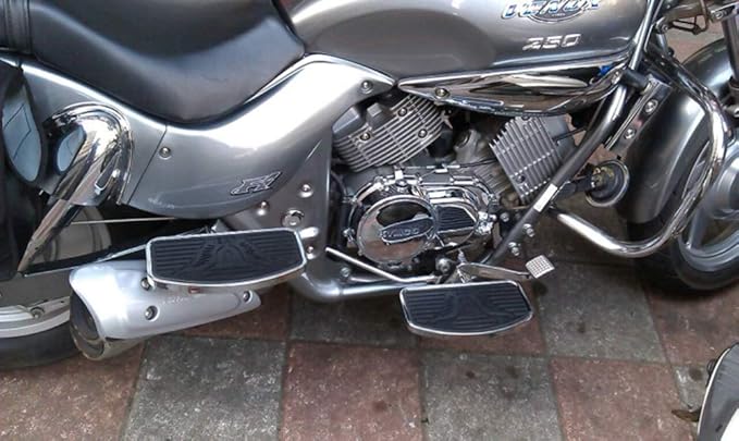 Kawasaki Vulcan 400 800 900 VN400 VN800 VN900 Cruiser Motorcycle Black Metal Rider Floorboards Foot Pegs