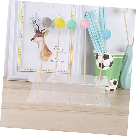 Lollipop Display Stand Acrylic Candy Organizer Transparent Dessert Sticks Stand Party Decoration Dessert Stand Lollipops Display Shelf Cake Stand Candy Holder