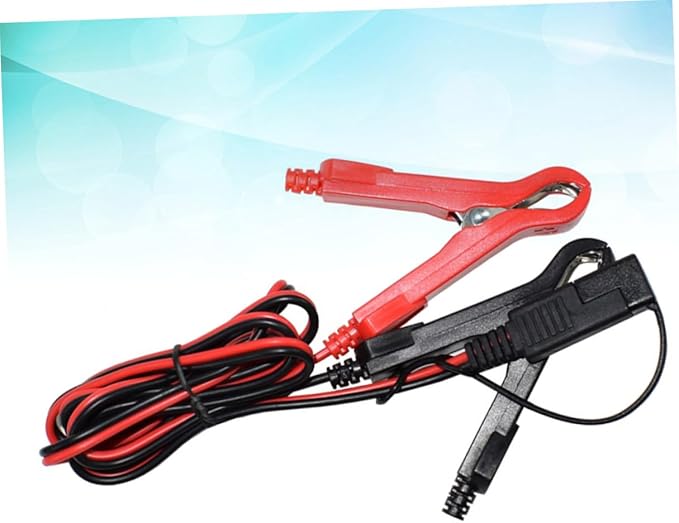 Mobestech Alligator Clamps Wire Adapter Sae to 10a Charger Cable for Motorcycle 18awg Adapter
