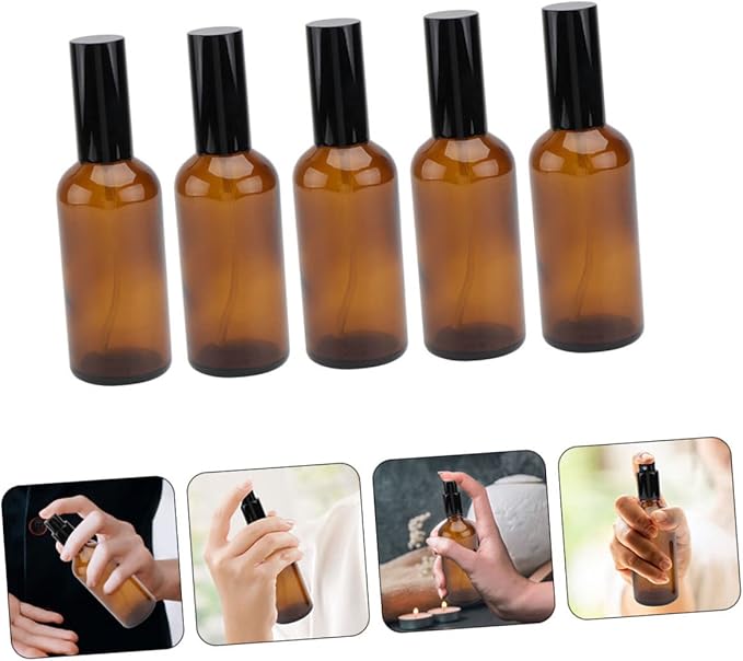 5pcs Refillable Perfume Storage Spray Bottles Portable Reusable Cosmetic Containers for Travel and Outdoor Use Dispenser for Essential Oils and Fragrances