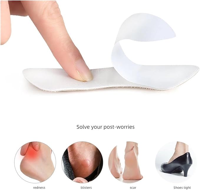 2pcs 4D Heel Pads Insoles Patch Shoe Cushion Pain Relief Feet Care Heel Adhesive Back Sticker Shoes Insert (Color : B-Beige)