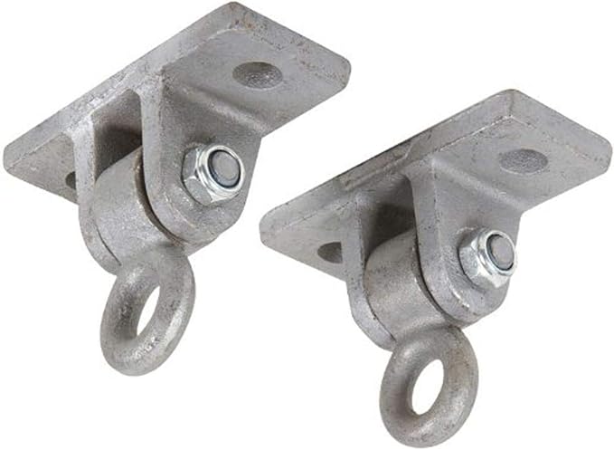 Swing Set Stuff Ductile Iron Wood Beam Hangers (Pair) with SSS Logo Sticker