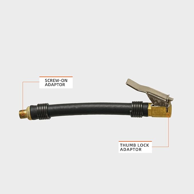 ALL-TOP Tire Inflation Extension Tube, Quick Connect Nozzle, Self Locking for Air Compressor's Replacement Accessories