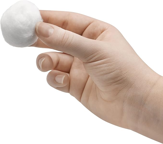 Basics Cotton Balls for Skincare, 200 Count (Previously Solimo)