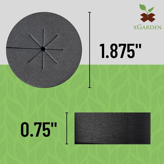 xGarden Neoprene Clone Collars - 30 Pack Cloning Collars, 2" Inch, Purple - DIY Foam Cloner Inserts for Net Pots, Hydroponics, Aeroponics