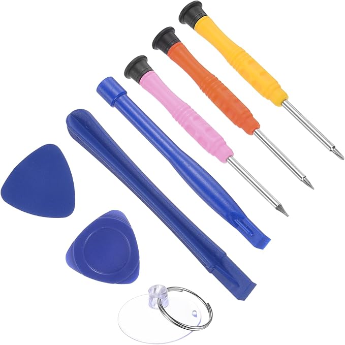 Electronics Repair Kit, 8.8cm Length Screwdriver, Magnetic Precision Screwdriver Opening Pry Tool - (Applications: for Watches Repair), 8-Pieces