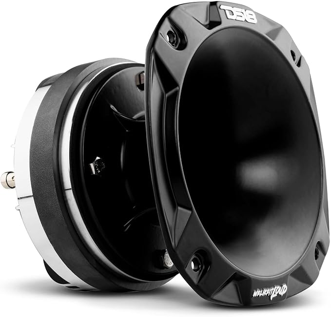 DS18 PRO-DKH1S 2" Bolt On Throat Titanium Compression Driver and Aluminum Short Horn Kit - 640 Watts, 8 Ohm