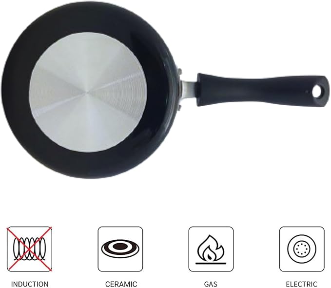 Non Stick Milk Pan 14cm, 1.4 Litre Bakelite Handle Milkpan with Pouring Lips Saucepan Perfect for Cooking Sticky Sauces, Warming Milk Cooking Pots Pans