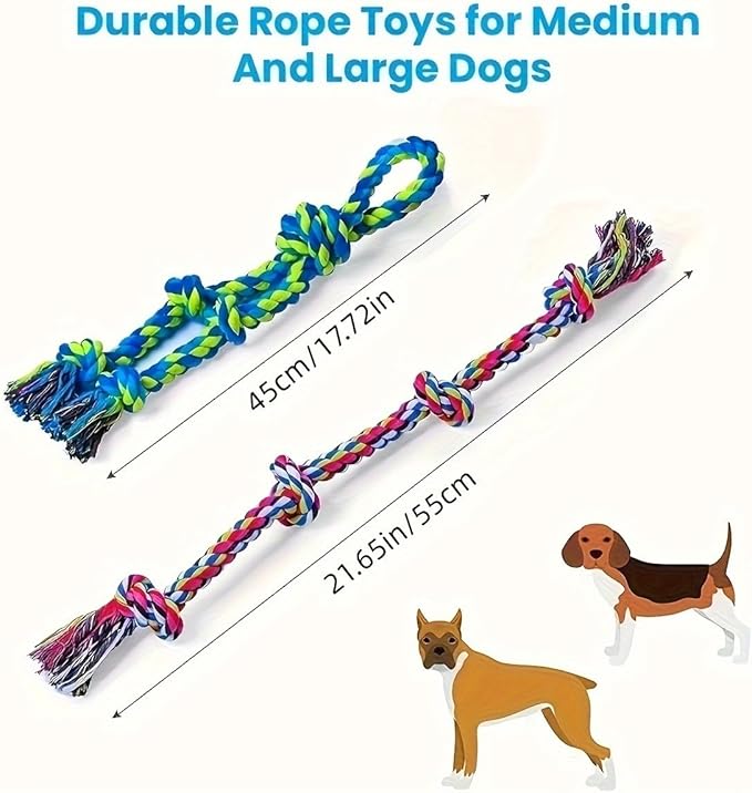 Dog Toys Indestructible Durable Dog Chew Toys Tug of War Interactive Toys Suitable for Medium and Large Dogs Supplies(5,1)
