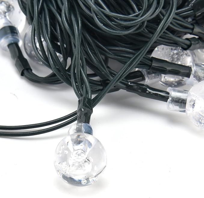 TREETDOBV 9.5m LED Outdoor String Lights, with 50 Shatterproof Bulbs, 8 Lighting Modes String Lamp,Waterproof Connectable Hanging Christmas Lights Garden Wedding Backyard Porch Balcony Party