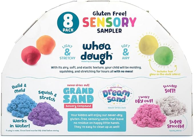 Chuckle Roar - Sensory Sampler - 8 Sensory Fidget Activities for Little Ones - Great for Preschoolers - Touch and Feel Activities - Ages 3 and Up