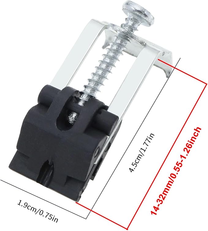 10Pcs Undermount Sink Clips Kitchen Sink Clips Installation Repair Hardware Clips Fastener Support for Kitchen Bathroom Shower Room (HD272)