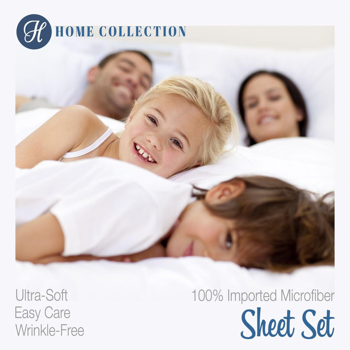 ienjoy Home 6-Piece Microfiber Deep Pocket Sheet Set, Queen