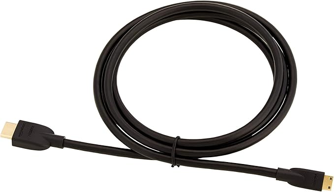 Basics High Speed Mini HDMI (Source) to HDMI (Display) Cable, 1.8 m, Black