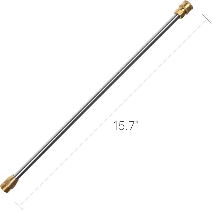 Sooprinse Pressure Washer Wand,Stainless Steel Quick Connect Lance,Replacement Spray Wand,16",5000PSI