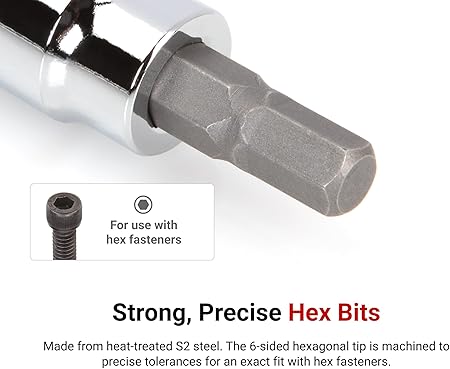 TEKTON 38 Inch Drive x 4.5 mm Hex Bit Socket SHB13203