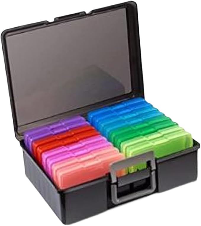 Photo Storage Box Photos Organizer Office Large Capacity Multipurpose Transparent for Postcards Scrapbooking Paper Organizing