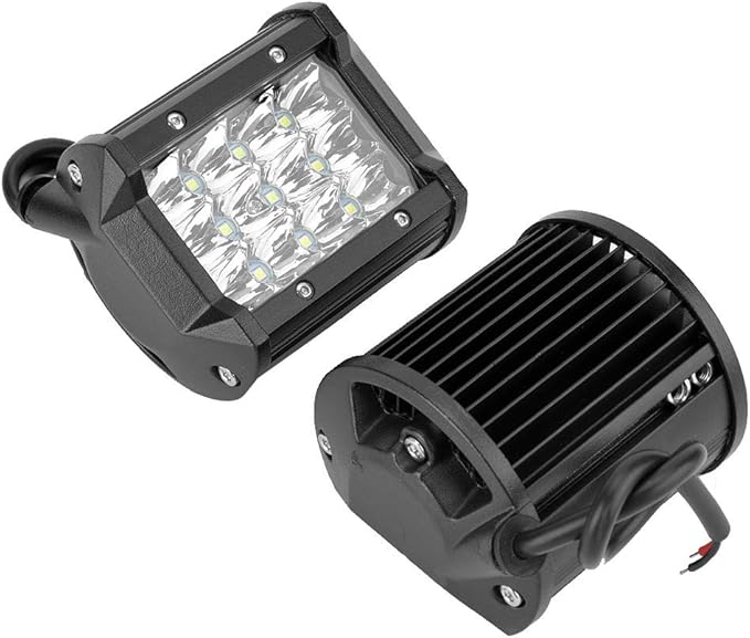 LED Work Light, 1 Pair 1V-48V 4inch 4-Row 36W Universal Working Light Bar Driving Lamp for Trucks Forklifts Off Road Vehicles Engineering Vehicles Cars Ships Motorcycles