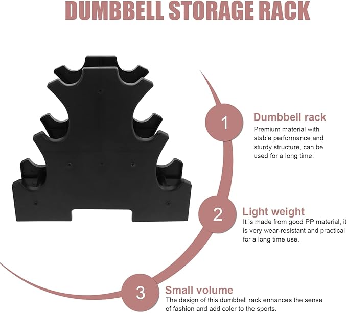 Superior Dumbbell Racks Plastic Dumbbell Holder 2pcs Dumbbell Storage Racks