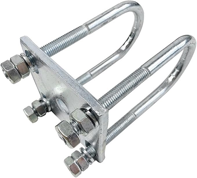 2PCS High Tensile Zinc Plated Axle U Bolt 60mm Round M12 Leaf Spring Clamp Trailer Truck Parts