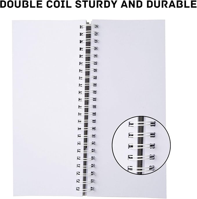 CONDA 9"x12" Sketch Book, 100 Sheets (68 lb100gsm), Spiral Bound Artist Sketch Pad, Durable Acid Free Drawing Paper for Drawing Painting, Starry Sky