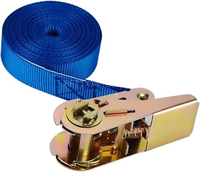 Lashing Strap with Ratchet 1000kg(2200lbs) Tensile Force Cargo Tie Down Strap Heavy Duty Roof Rack Strap 24610M(10M)