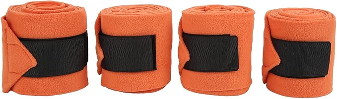EVTSCAN 4pcs Horse Leg Wrap Self Adhesive Double Sided Fleece Horse Leg Bandages for Training Exercising