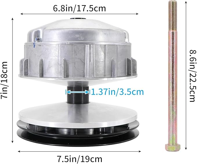 Primary Drive Clutch for EZGO TXT & RXV Golf Carts 2010-up Replaces # 672686 618684 644299