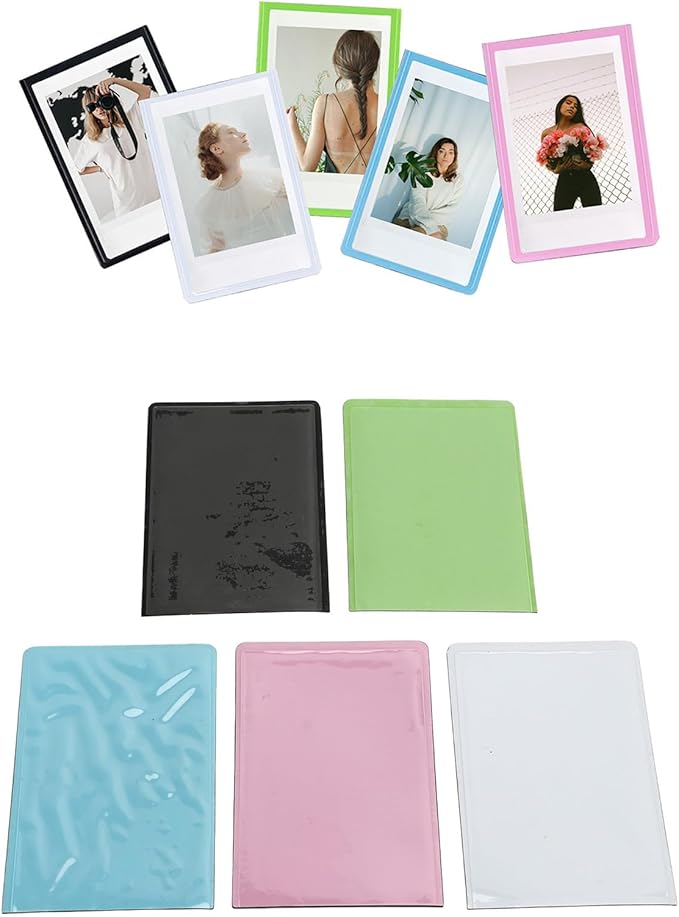 Magnetic Picture Holder 5PCS Magnetic Picture Frames PP 3 Inch Photo Sleeve Picture Holder for Home Refrigerator Decor for 2.2x3.3in Photos