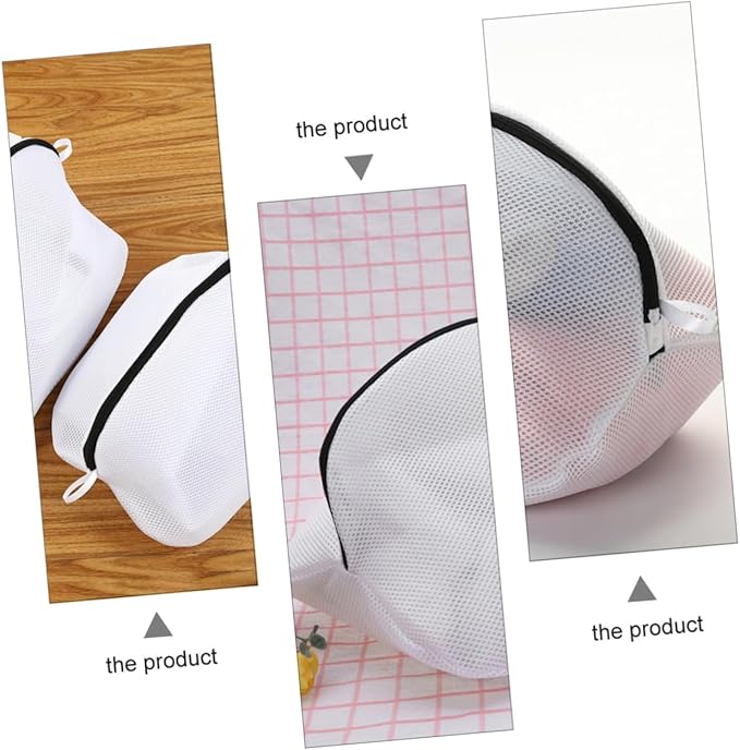 3 Pcs Mesh Wash Bag for Delicate Clothes Bra Wash Bag Socks Bag Zipper Laundry Bag Mesh Laundry Bag Set for Washing Machine Easy to Carry