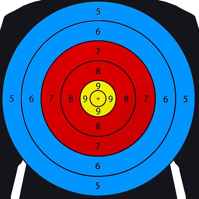 ElecFusion 6 Pack Silhouette Shooting Targets, 23X35 inch Paper Targets for Shooting Range, Suitable for Indoor/Outdoor Range Use with Handguns, BB Guns, Rifles, Pistols, Airsoft Guns