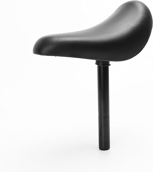Bike Seat Replacement, Bike Saddle for Kids, Comfortable Bicycle Replacement Parts, Seat Cushion for Balance Bikes and Cycling with 22mm Diameter 180mm Length Seatpost (1PC, Black)