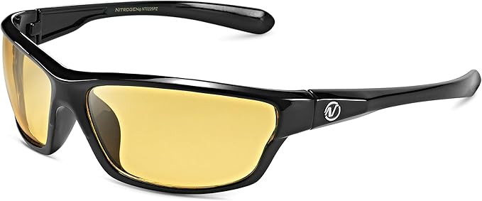 Nitrogen Polarized Wrap Around Sport Sunglasses for Men Women UV400 Protection Sun Glasses
