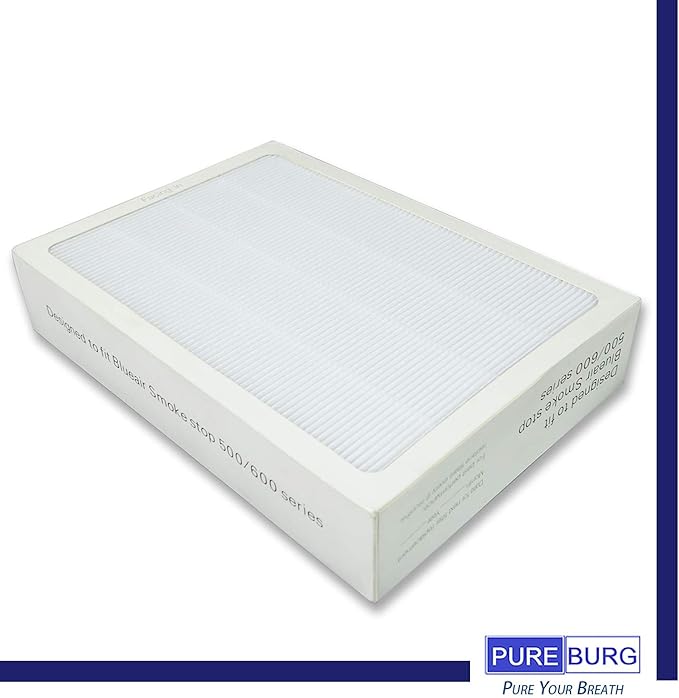 3-Pack Replacement Filter for Blueair 500/600 Series SmokeStop Filter, Odor Removal Classic 501, 503, 510, 550E, 555EB, 601, 603, 650E, 505, 605