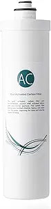iSpring FT15Q Quick-Change Inline Carbon Filter for Ultra Filtration Under Sink Water Filter System, fits CU-A3, CU-A4, White Small