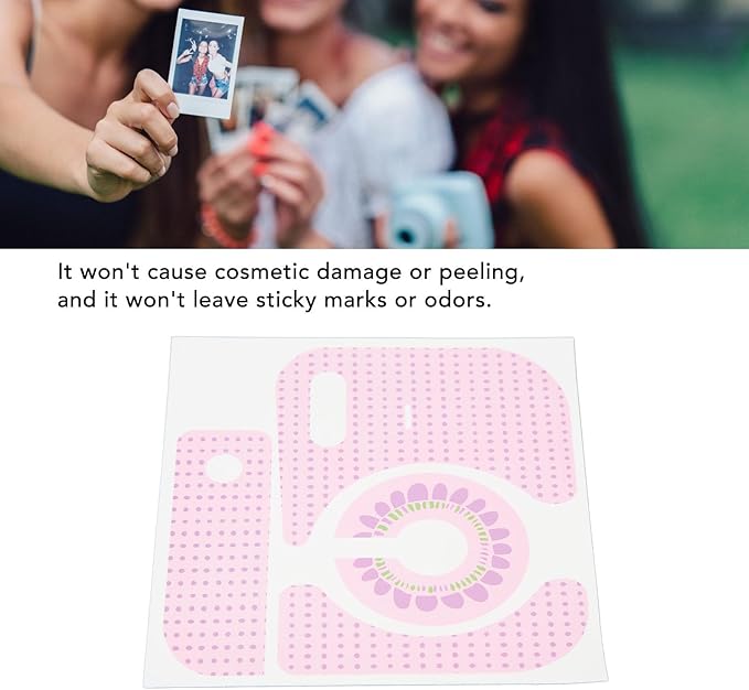 Kids Camera Instant Print,Body Stickers for Instax Mini12 Instant Camera,PVC Creative Decorative Body Decal for Instax Mini12 Instant Camera for DIY,Polka Dot Sunflower Pattern