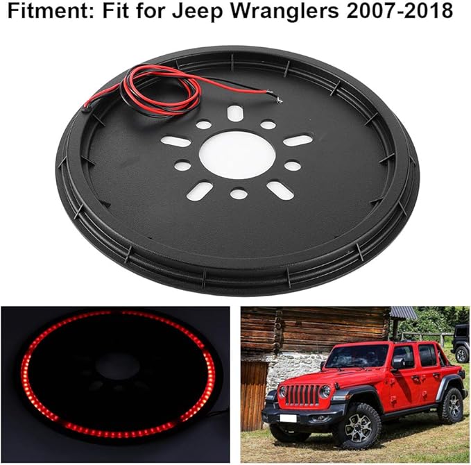 Bright Red Spare Tire Brake Light 85pcs LED Strong Lamp Fit for Wranglers 2007-2018