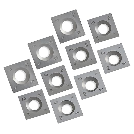 FOXBC 15mm Carbide Knife Inserts Replacement for Jet Powermatic 1791212 and Spiral Shelix Heads Planer Jointers - 10 Pack