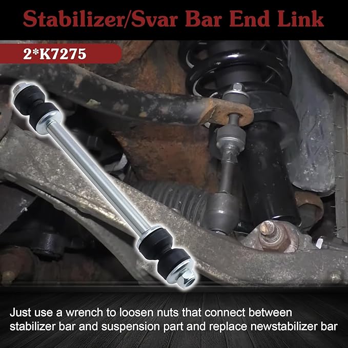 K7275 Sway Bar Link - Front Stabilizer End Link Compatible with 1994-2001 Dodge Ram 1500/2500/3500?1995-2010 Ford Explorer?2001-2010 Ford Explorer Sport Trac?1998-2011 Ford Ranger